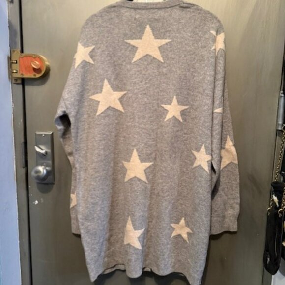 Magaschino 100% cashmere open front Star cardigan Sweater - Picture 14 of 16